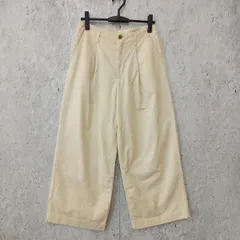 AMERICAN HOLIC アメリカンホリック ハイウエスト コーデュロイ ワイドパンツ タック アイボリー Lサイズ ◎_〇◇