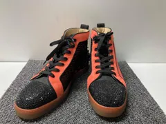 Christian Loboutin クリスチャンルブタン ハイカットスニーカー サイズ42.5 オレンジ×スニーカー