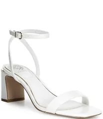 ヴィンスカムート レディース シューズ サンダル アンクル ヒール Vince Camuto Hamdankle Strap Higheel Sandals Biancoのサムネイル