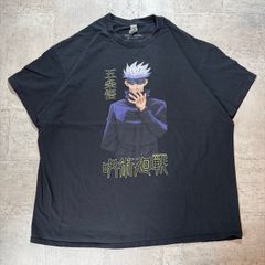 US古着 呪術廻戦展 五条悟 アニメTシャツ 漫画 コマT ヴィンテージ L 