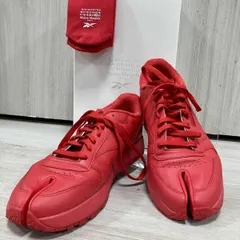【ソックス付き】Reebok/スニーカー/Maison Margiela /tabiメゾンマルジェラ リーボック 限定コラボ　足袋スニーカー 赤 レッド　29㎝