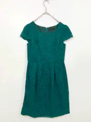 STRAWBERRY-FIELDS grace ストロベリーフィールズ パーティー 総レース ワンピース 緑 ■■ レディース