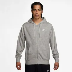 ナイキ スウェット パーカー メンズ NIKE クラブ フレンチテリー フルジップ フーディ 長袖 スポーツウェア トレーニング 男性 パーカ スエット 灰色 グレー 羽織り スウェットシャツ メンズウエア  nike /FN3885-063