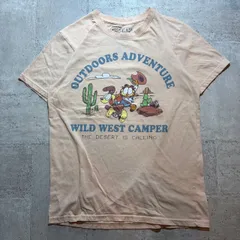 O-1499 キャラクター Garfield ガーフィールド グラフィックプリントTシャツ サイズM
