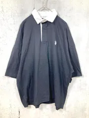 美品 U.S.POLO ASSN. ユーエスポロアッスン 半袖 ワンポイント刺繍 バックロゴ ワイド カットソー sizeS/黒 ■◆ レディース