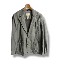 L.L.Bean エルエルビーン テーラードジャケット コットンジャケット 裏地メッシュ ポケット多数  0FYS6 エルボーパッチ 肩パット メンズ サイズ40 カーキ 春 ゴーゴー久喜倉庫店 45 No.K1819Yのサムネイル