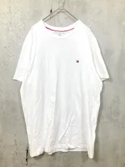 TOMMY HILFIGER トミーヒルフィガー コットン 無地 ベーシック ワンポイント ショートスリーブ 半袖 Tシャツ sizeM/白 ■■ メンズ