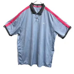 ナイキ　メンズゴルフウェア　水色　XL　スポーツ　夏　USA古着【3707】