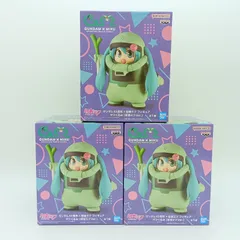 【未開封】初音ミク ガンダム45周年 フィギュア 3体セット まとめ売り バンプレスト ザクぐるみ 初音ミクVer. 機動戦士ガンダム コラボ 記念限定C-8-4