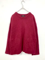 Zucca ズッカ クルーネック 長袖 ウール100％ ニット セーター sizeM/赤 ■◇ レディース