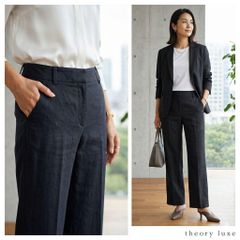 Theory セオリー CLEAN BLAZER ノーカラージャケット M 紺 - メルカリ