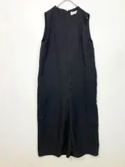 MARMARMAR マーマーマー 日本製 クルーネック ワイド オールインワン 黒 ■■ レディース