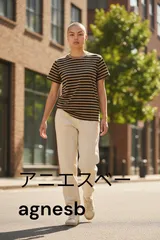 4 F-015-523　未使用　agnès b.（アニエスベー）レディース　半袖　カットソーのサムネイル