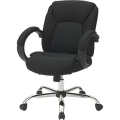【新品・7営業日以内発送】ナカバヤシ CCF-601-BK サポートクッションエグゼクティブチェア／ブラック CCF601BK【沖縄離島販売不可】のサムネイル