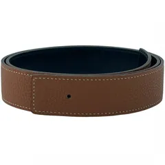 【中古】 HERMES エルメス  ベルトストラップ トゴ ▢J刻印 メンズ レザー ブラウン 26010887 KJ