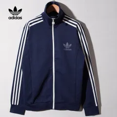 アディダス オリジナルス adidas ORIGINALS トラックジャケット ヨーロッパTT XL ネイビー ホワイト Europe TT ストリート ロゴ刺繍 ジャージ スポーツミックス オーバーサイズ 古着 G764