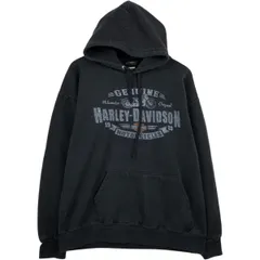 古着 ハーレーダビッドソン Harley-Davidson アドバタイジング スウェットプルオーバーパーカー メンズXL相当/eaa635506