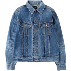 古着 リー Lee RIDERS ライダース デニムジャケット Gジャン メンズM相当/eaa634670