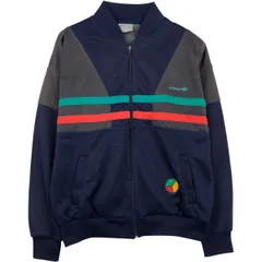 古着 80年代 アディダス adidas トレフォイルロゴ ジャージ トラックジャケット メンズM相当 ヴィンテージ/eaa634540
