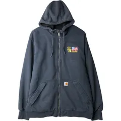 古着 カーハート Carhartt Loose Fit スウェットフルジップパーカー メンズL相当/eaa633015
