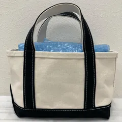 2233　L.L.Bean　エルエルビーン　トートバッグ　ハンドバッグ　キャンバス　ブラック　黒　オフホワイト　レディース　メンズ　ユニセックス　シンプル　カジュアル