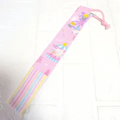 ハンドメイド30cmものさし入れ☆ピンク遊園地ネコ×カラフルストライプ☆