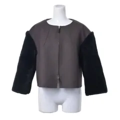 FENDI FJ6771 アメリカビーバーファー ウール ジップ ジャケットのサムネイル