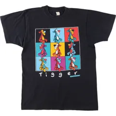 古着 80~90年代 スクリーンスターズ SCREEN STARS POOH くまのプーさん ティガー キャラクタープリントTシャツ レディースM相当/eaa635807