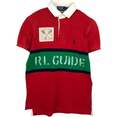 古着 ラルフローレン Ralph Lauren POLO by Ralph Lauren CUSTOM FIT 半袖 ラガーシャツ メンズS相当/eaa635160