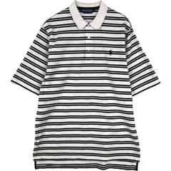 古着 ラルフローレン Ralph Lauren POLO GOLF ポロゴルフ 半袖 ボーダー ポロシャツ メンズM相当/eaa635172