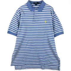 古着 ラルフローレン Ralph Lauren POLO by Ralph Lauren 半袖 ボーダー ポロシャツ メンズXL相当/eaa635163