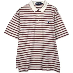 古着 ラルフローレン Ralph Lauren POLO GOLF ポロゴルフ マルチボーダー 半袖 ボーダー ポロシャツ メンズL相当/eaa635173
