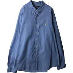 古着 ラルフローレン Ralph Lauren CUSTOM FIT 長袖 ボタンダウンシャツ メンズXXL相当/eaa634483