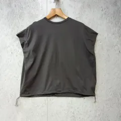 vingtrois バントロア 折り返しスリーブ フレンチスリーブ Tシャツ プルオーバー ドロスト ゆったり グレー ◎_□〇のサムネイル
