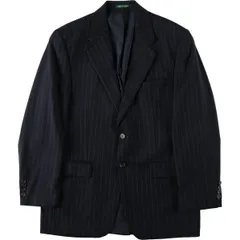 古着 ラルフローレン Ralph Lauren LAUREN ローレン ストライプ柄 ウールテーラードジャケット カナダ製 メンズM相当/eaa634727