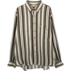 古着 バーバリー Burberry's OF LONDON 長袖 ボタンダウンストライプシャツ メンズL相当/eaa634899