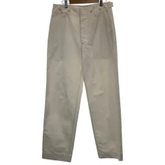 【中古】　MHL.　綿パン　チノパン　ジップフライ　無地　ワイドパンツ　ボタンフライ　無地　古着　/4390のサムネイル