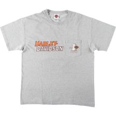 古着 00年代~ ハーレーダビッドソン Harley-Davidson 星条旗柄 モーターサイクル バイクTシャツ USA製 メンズL相当/eaa636239