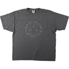 古着 ハーレーダビッドソン Harley-Davidson ファイヤーパターン 鷲柄 イーグル柄 モーターサイクル バイクTシャツ/eaa636240