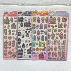 もんちっち 立体シール 4枚セット