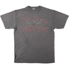 古着 ハーレーダビッドソン Harley-Davidson 鷲柄 イーグル柄 モーターサイクル バイクTシャツ メンズM相当/eaa636246