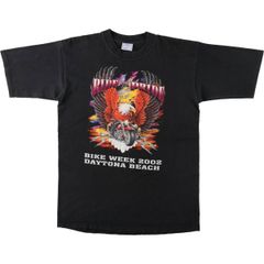古着 00年代 ハーレーダビッドソン Harley-Davidson 鷲柄 イーグル柄 サンダー モーターサイクル バイクTシャツ メンズL相当/eaa636231
