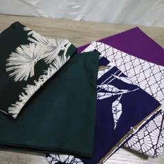 ファッション小物 和柄風呂敷 大判タイプ 綿orナイロン ５枚まとめ 長期間保管品 W593