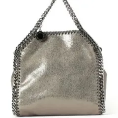 【美品】STELLA McCARTNEYステラ・マッカートニー ファラベラ タイニー トートバッグ ショルダー ガンメタリック