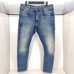 05w20528 ジースター・ロゥ G-Star RAW  D-STAQ 3D SLIM Jeans  ブルー系  メンズ  W32L32  デニムパンツ  コットン  【中古品】