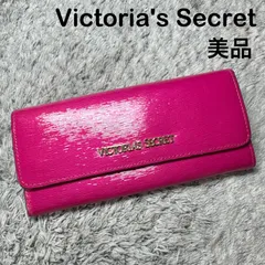 【美品】Victoria's Secret ヴィクトリアズ・シークレット 長財布 フラップ式 ピンク