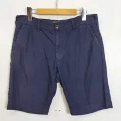 FOB FACTORY エフオービーファクトリー ハーフ パンツ コットン 岡山 日本製 シンプル ネイビー M D579のサムネイル