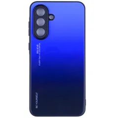 Galaxy A57 5G ケース SC-54G グラデーション ハイブリット ケース 【Color】ブルー・ブラックのサムネイル