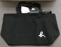 【未使用・現状品】アニエスベー　キャンバストートバック　ブラック　新品　タグ付き　K-573