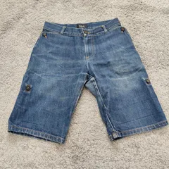 APC A.P.C アーペーセー  【サイズ】  36　ハーフパンツ　ショートパンツ　デニムパンツ　セルビッチ　レディース　中古　古着のサムネイル